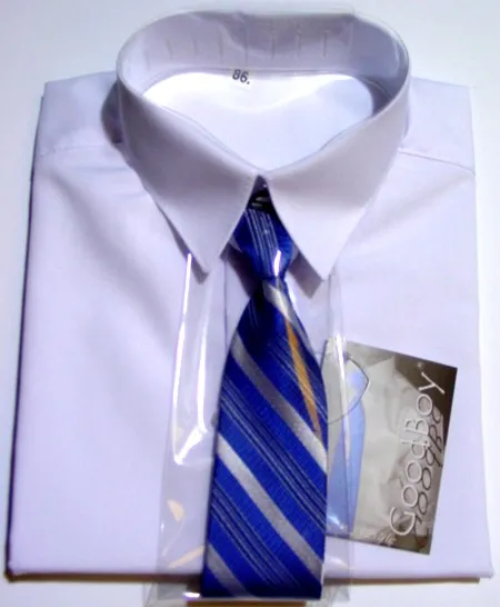 Chlapecká košile s dlouhým rukávem bílá 