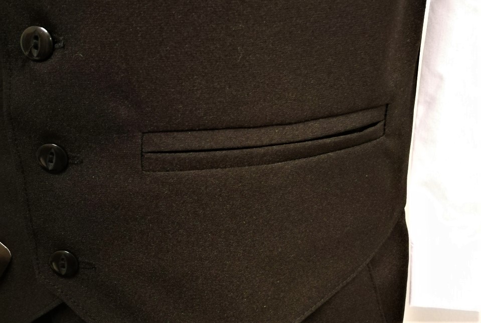 Chlapecká vesta černá v.80-170