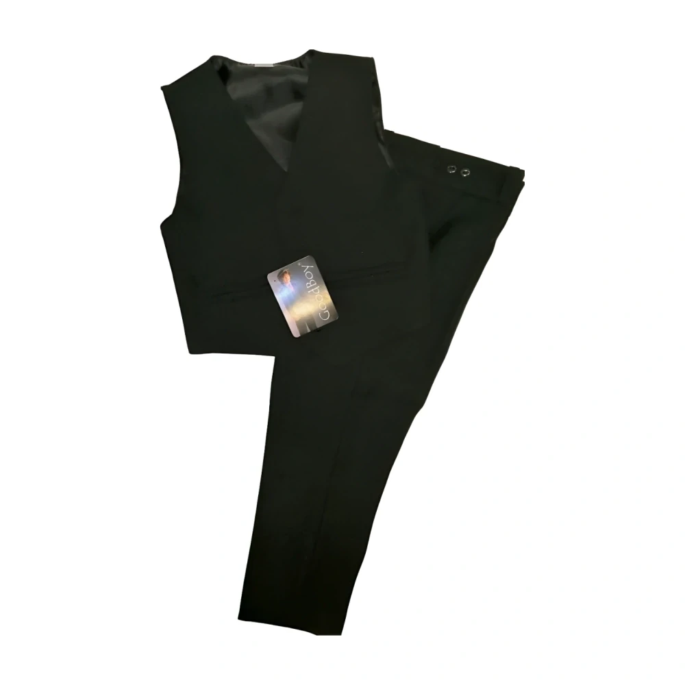 Chlapecké kalhoty s vestou tmavě modré