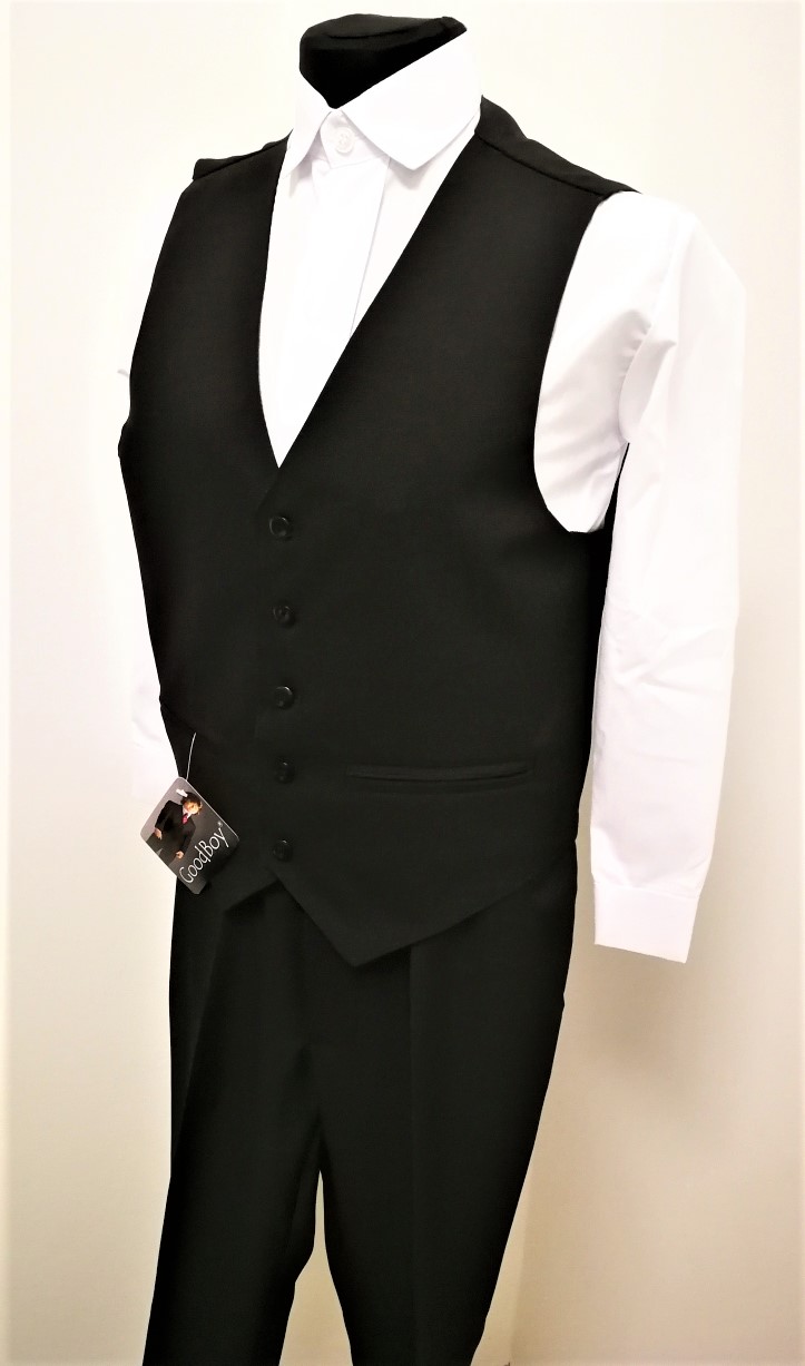 Chlapecká vesta černá v.80-170