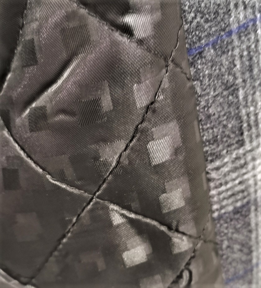 Chlapecký kabát zimní šedý káro